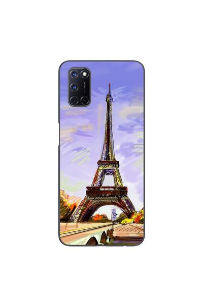 OEM Husa compatibila cu Oppo A72 Silicon Gel Tpu Model Desen Turnul Eiffel