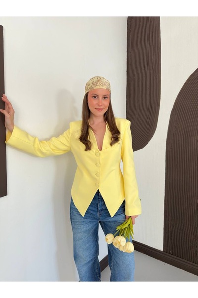 Ekim Store Corset Look Tied-Up Blazer Jacket