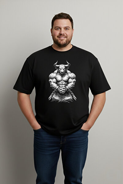LORVEX Large Size T-Shirt Oversize Cotton Comfortable Fit Printed Unisex T-Shirt