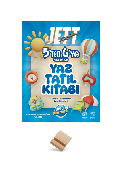 Ünlüler Karması JETT 5'ten 6'ya Yaz Tatili Kitabı + Telefon Standı