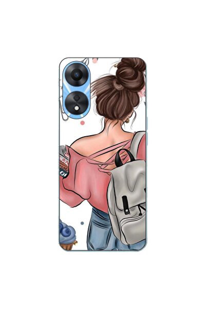 OEM Husa compatibila cu Oppo A78 4G (CPH2565) Silicon Gel Tpu Model Girl Fash...