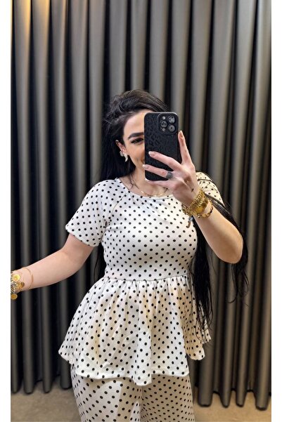 Nisam Polka Dot Flounce Set