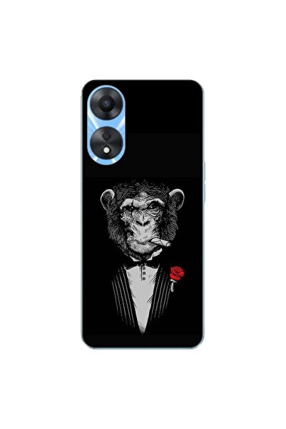 OEM Husa compatibila cu Oppo A78 4G (CPH2565) Silicon Gel Tpu Model Cigar Monkey