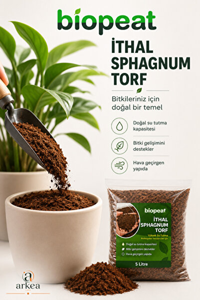 BioPeat 5 Litre İthal Torf – Saksı Çiçekleri ve İç Mekan Bitkileri İçin Bitki...