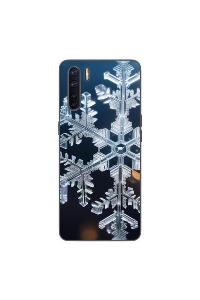 OEM Husa compatibila cu Oppo A91 Silicon Gel Tpu Model Big Snowflake