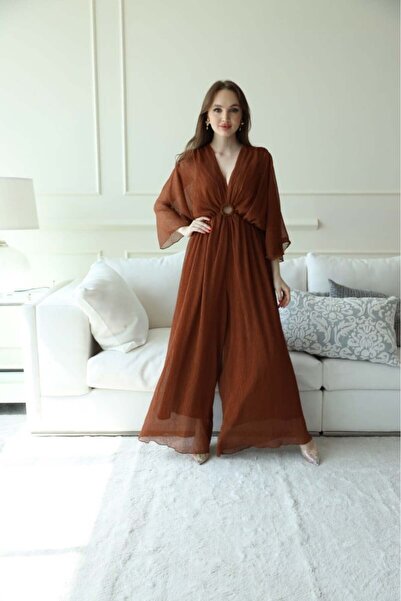 it's Mine Bilsey Brown Jumpsuit