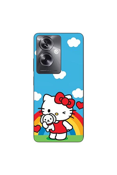 OEM Husa compatibila cu Oppo A79 5G Silicon Gel Tpu Model Hello Kitty Rainbow