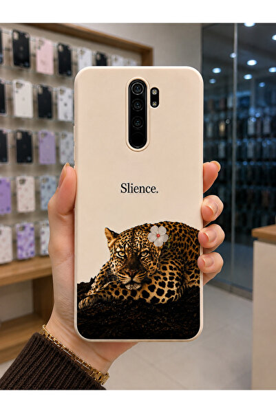 OVADA Xiaomi Redmi Note 8 Pro Uyumlu Leopar Desenli Silikon Telefon Kılıfı