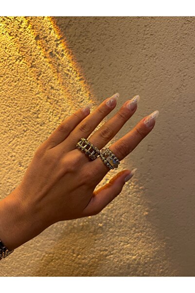 IrazErezJewelry Ayarlanabilir Çelik Vintage Yüzük