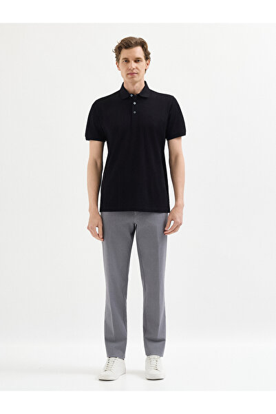Karaca Siyah T-Shirt-Polo Yaka Tişört