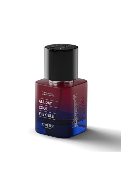 CRAFTIER عطر ALL DAY COOL FLEXIBLE EDP للرجال - 50 مل، عطر عطري طويل الأمد، ي...