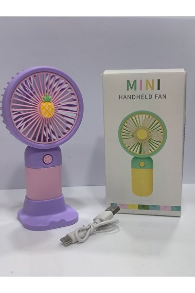 Estone Taşınabilir Mini Fan USB Şarjlı El Vantilatörü 3 Kademeli Sessiz
