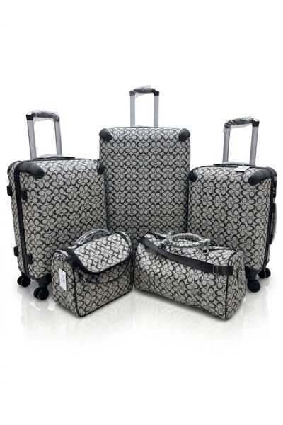 DAY BY DAY Travel Bag Leather Luggage 5 Pieces Set Suitcase