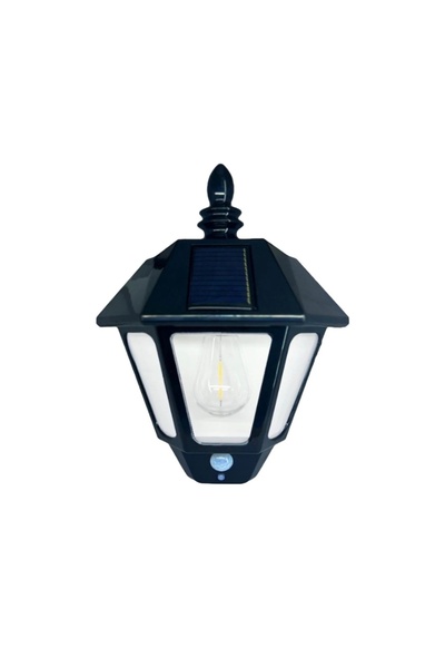 BaoBao Lanterna solară LED de perete, plastic, senzor de mișcare, 27x20 cm, n...