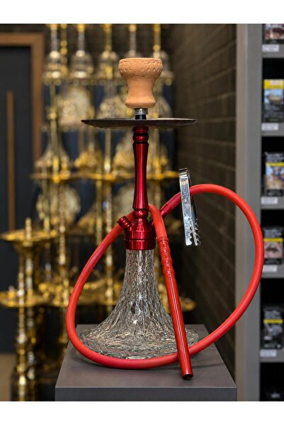 DR KARAM HOOKAH Alüminyum Kırmızı Nargile Takımı