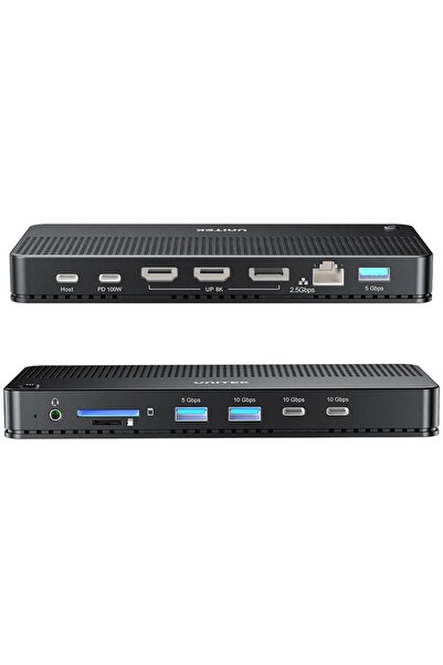 Unitek Stație de andocare 13 în 1 MST HDMI DP 8K PD 100W