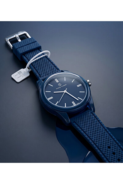 DAVID GUNER San Diego 39mm Unisex Lacivert Silikon Kordon Saat – Modern Genç ...