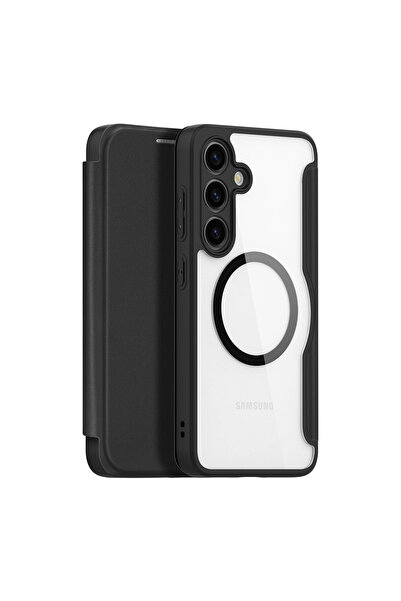Dux Ducis Husă Skin X Pro pentru Samsung S24+ cu inel magnetic și clapetă - n...