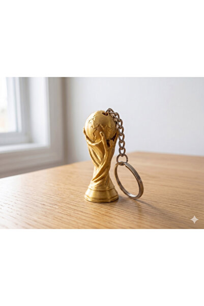 vetria Gold Dünya Kupası Figürlü Dekoratif Mini Kupa 3D Tasarım