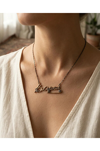 Dorvina Bronze Vintage Women's Necklace Authentic Copper Jewelry Ataturk Sign...