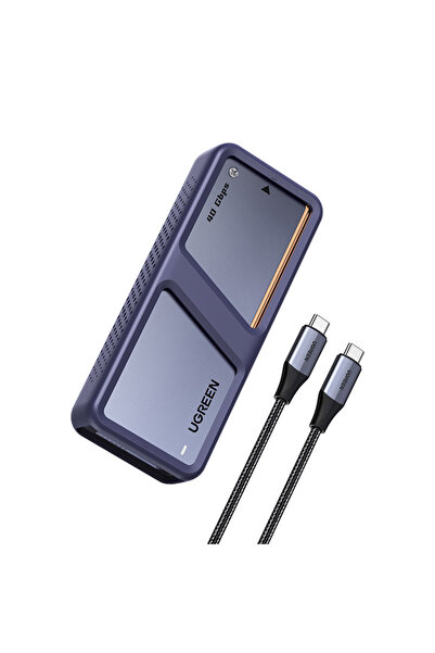 Ugreen Carcasă pentru SSD M.2 NVMe D703, USB4 (gri)