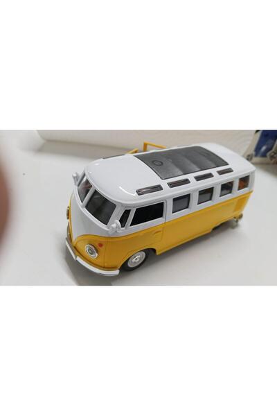 Sunman Toy Metal Model 1 / 36 Czechoslovakia Yellow 1963 Volswagen T1 Bus Min...