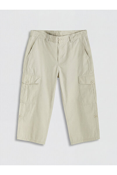 LC Waikiki Nevavm Regular Fit Men's Cargo Shorts with Difference