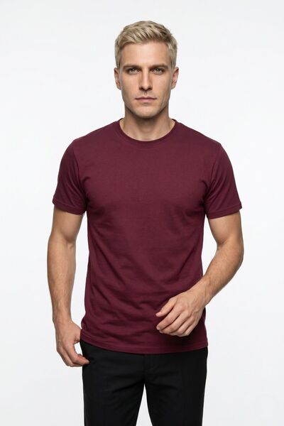 fevien Men's Crew Neck Short Sleeve Basic T-Shirt Daily Comfortable Flexible ...