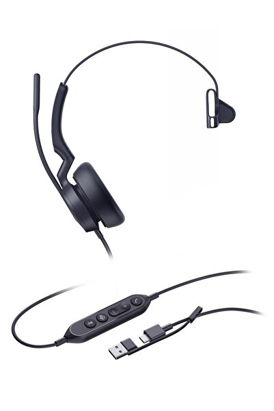 Yealink Căști UH46 Mono Teams USB-C/A