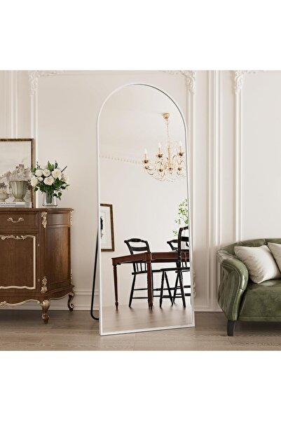 RIDGE Modern curved mirror measuring {180x60} cm.