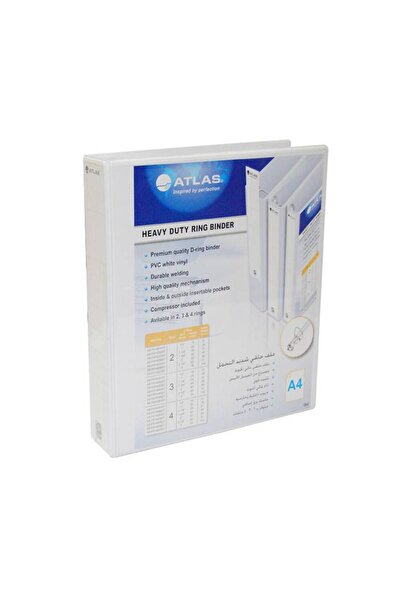 OEMS Pocket Ring Files 4 Rings White 35 mm