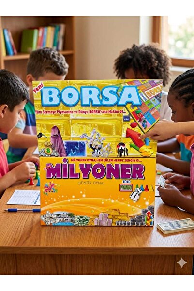 izmir yazici servis Kutu Oyunu Seti 2 Li Set Borsa - Milyoner Akıl Strateji Ş...