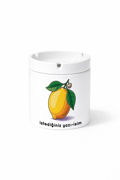 Kirbi Reklam Diger Limon Kız Elma Kişiye Özel Çift Taraflı Baskılı Kül Tablas...