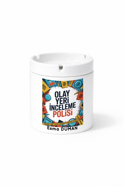 Kirbi Reklam هدية منفضة سجائر مطبوعة على الوجهين من Olay Yeri Review Police P...