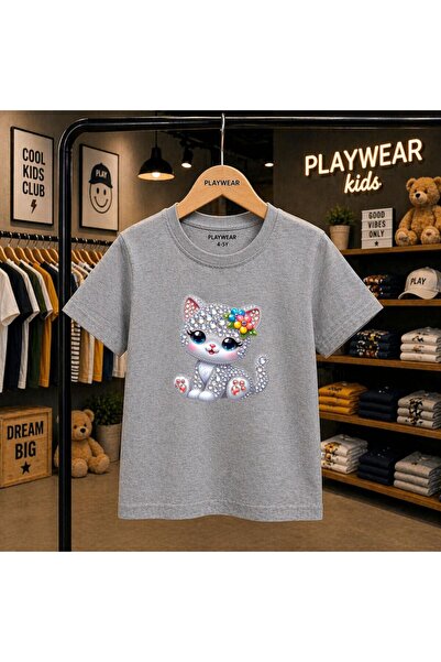 playwear Dječja unisex majica sa printom "Stoned Diamond Cat" 100% pamuk, vel...