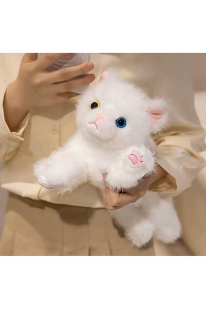 charmerprincesses Realistic Design Long-Haired Soft Plush Cat Sleeping Companion Gift 40 Inches