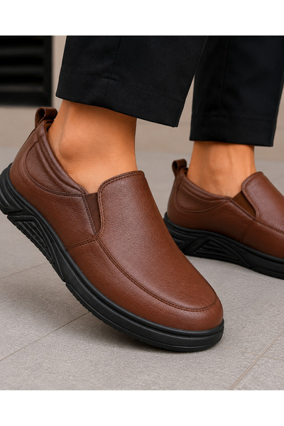 mothers dream Men’s Slip-On Casual Shoes – Black, Brown & Tan