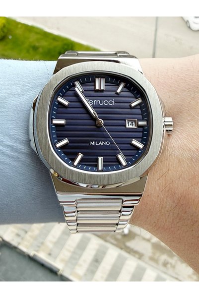 Ferrucci Steel 40mm Square Case Waterproof Men's Wristwatch