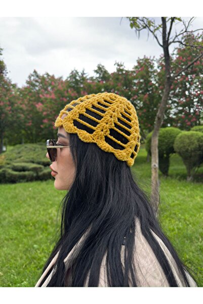efelia concept EL ÖRGÜSÜ YAZLIK SAÇ BONESİ BANDANA DELİKLİ DESENLİ