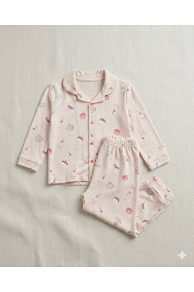 KapsülBebek Dondurma 2'li Kız Bebek Mevsimlik Pijama Takımı