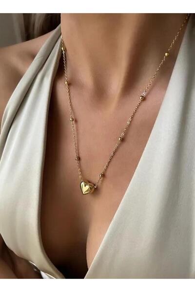 Bubbleatelier Steel Ball Heart Pendant Resists Tarnishing