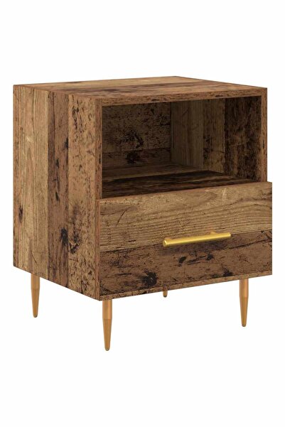 vidaxl Noptieră cu sertar Maro 40 x 35 x 47,5 cm Lemn compozit