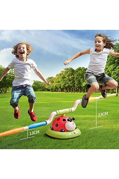 Arabest 3-in-1 Kids Outdoor Toy, Musical Jump Game, Toss Ring & Rocket Launch...