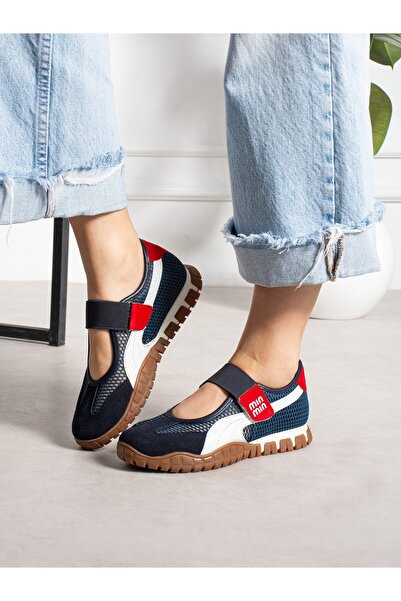 ALEMDAR AYAKKABI Endo Navy Blue Women's Sneakers
