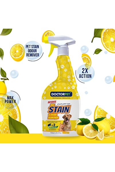 Doctor Pet Stain and Odour Remover Citrus 750ML – Powerful Pet Odor Eliminato...