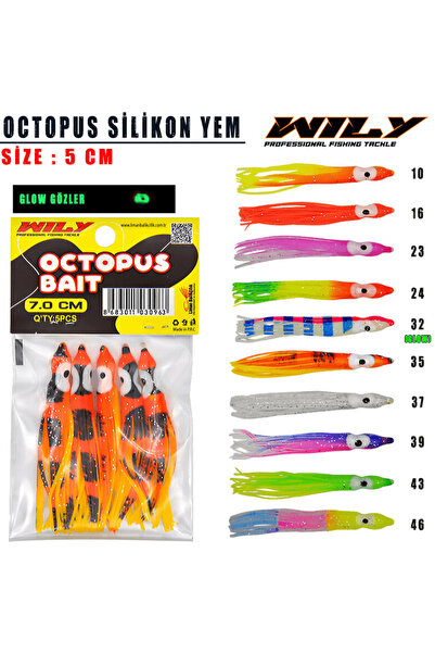 Portfish Octopus 5 cm Silikon Yem