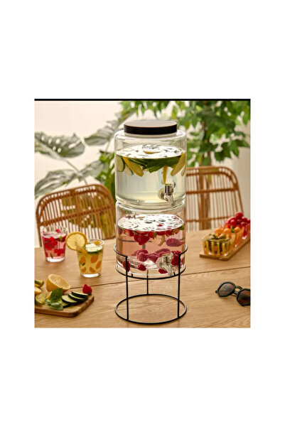 Secret de Gourmet Set of 2 Norwik Lemonade jars, glass, 3.8 L x 2