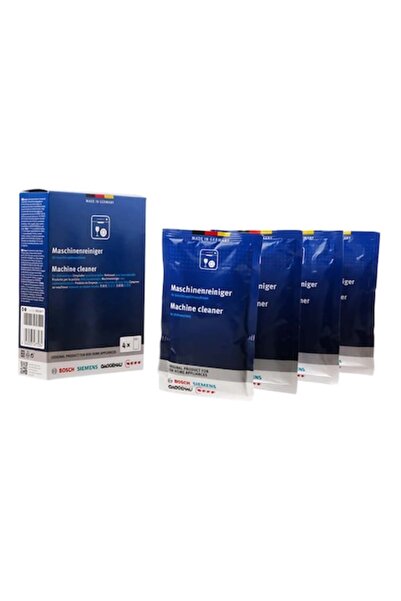 Bosch Set de 4 plicuri cu soluție pentru curățarea mașinii de spălat vase