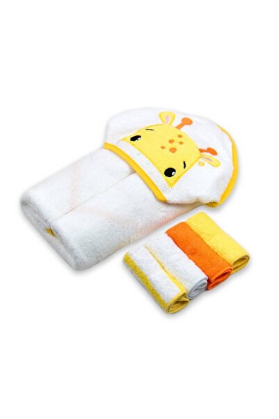 Mother's Choice Baby Gift Set with Hooded Towel and 4 Mini Towels, Cotton, Gi...