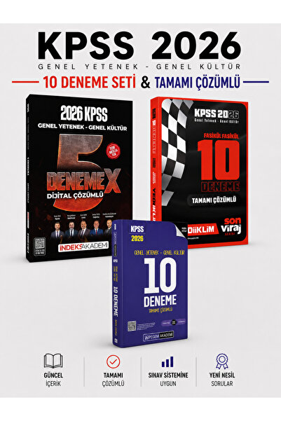 Yediiklim Yayınları Yediiklim + İndeks + Pegem 2026 KPSS Tüm Dersler GKGY 25 ...